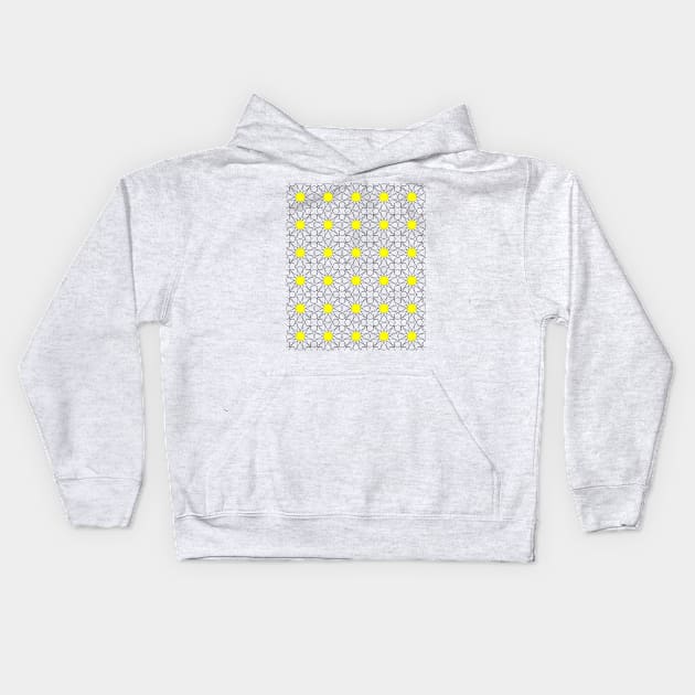 Islamic Geometric pattern Kids Hoodie by rupertrussell